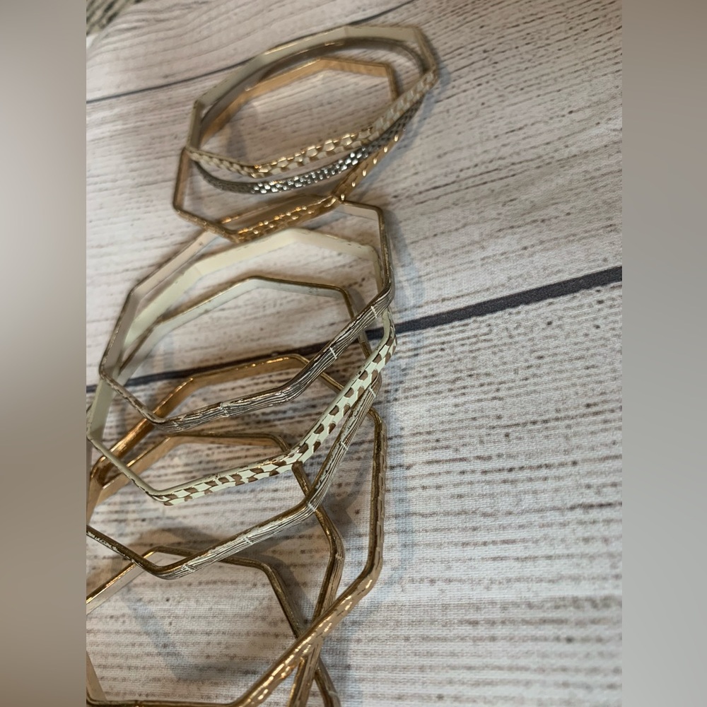 Gold Bangle Set - Picture 7 of 8